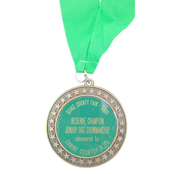 Vintage 4H Dog Show Medals Lot of 4 Metal Collection Osage County Fair Kansas - Picture 6 of 14